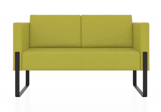 Двухместный диван Тренд (Цвет обивки жёлтый/оливково-жёлтый)