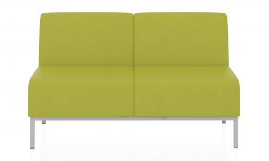 Двухместный модуль 1200x620x770 мм Компакт (Цвет обивки жёлтый/оливково-жёлтый)