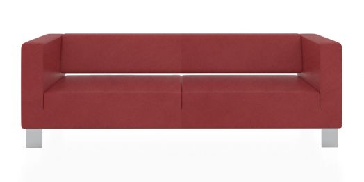 Трёхместный диван Горизонт 2200x900x730 мм (Цвет обивки красный)