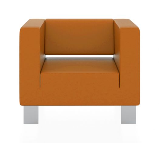 Кресло Горизонт 900x900x730 мм (Цвет обивки оранжевый)