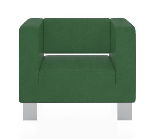 Кресло Горизонт 900x900x730 мм (Цвет обивки зелёный)