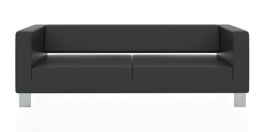 Трёхместный диван Горизонт 2200x900x730 мм (Цвет обивки чёрный)