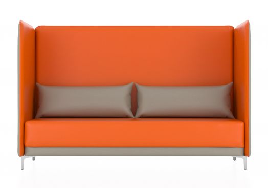 Акустическая кабина Графит В трёхместная  (Цвет обивки оранжевый)