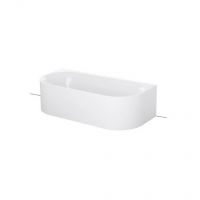 Овальная пристенная ванна Bette Lux Oval I Silhouette 3416 CWVVS 180х85 схема 1