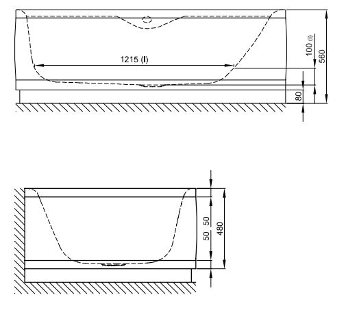 Овальная ванна углового монтажа Bette Pool I Panel 6052 CERV левая 160х102 ФОТО
