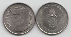 Таиланд 5 бат "50 лет со дня рождения Рамы IX/ Siamindra" 1977 год UNC