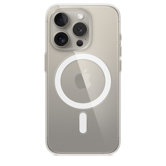 Прозрачный чехол MagSafe для iPhone 15 Pro
