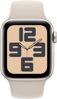 Apple Watch SE 2023 40mm GPS (корпус - сияющая звезда, ремешок Sport Band сияющая звезда, размер S/M)