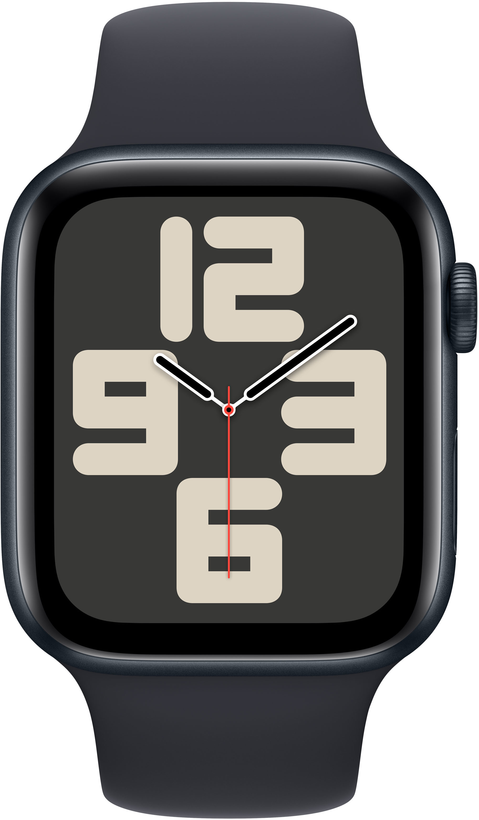 Apple Watch SE 2023 44mm GPS (корпус - темная ночь, ремешок Sport Band темная ночь, размер S/M)
