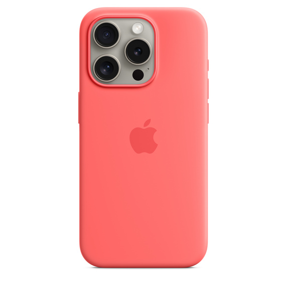 Чехол-накладка Apple MagSafe для iPhone 15 Pro, силикон, гуава