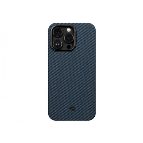 Чехол-накладка Pitaka MagEZ Case 3 для iPhone 14 Pro, арамид (кевлар), черный/синий