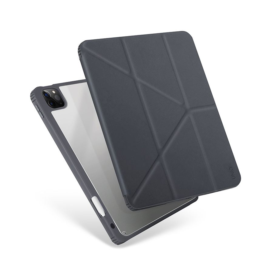 Чехол-книжка Uniq Moven для iPad Pro 12.9_ (5-го поколения), полиуретан, серый