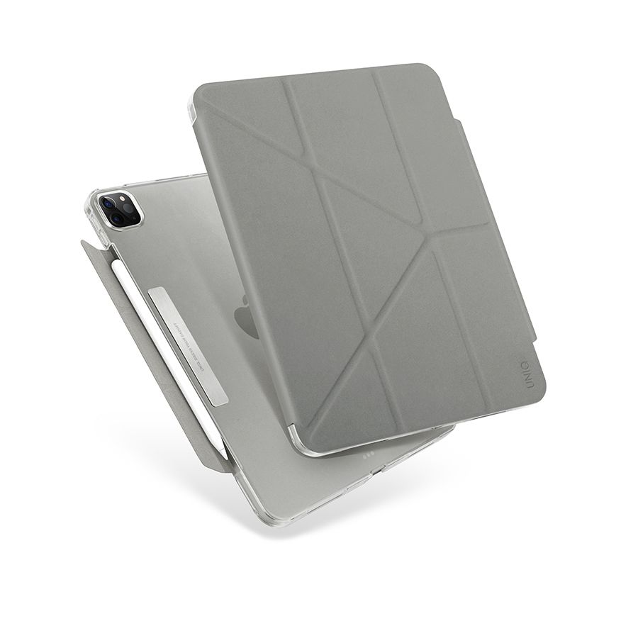Чехол-книжка Uniq Camden для iPad Pro 11 (3-го поколения) (2021), полиуретан, серый