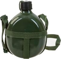 Алюминиевая фляжка Military Flask армейская для воды 1 литр
