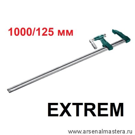 Струбцина EXTREM тип F мощная с мультипликаторной прижимной втулкой 1000 / 125 мм KRAFTOOL 32013-125-1000_z01