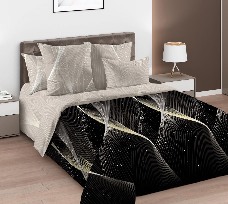 «Звездный свет 1» постельное белье Перкаль 2-х спальный с евро