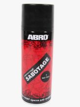 Краска спрей Abro Sabotage 004 черный-матовый/400мл