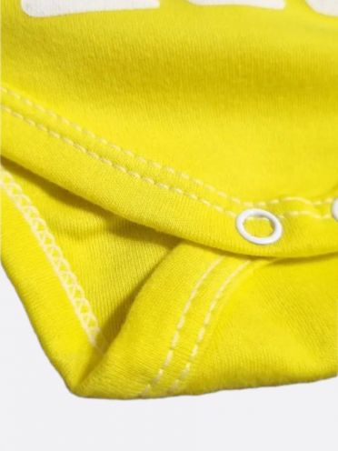 Боди-лодочка интерлок-пенье с длинным рукавом, цвет желтый