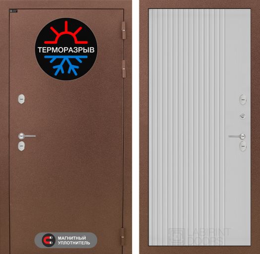 Дверь Входная С Терморазрывом Лабиринт Термо Магнит 29 Белый софт