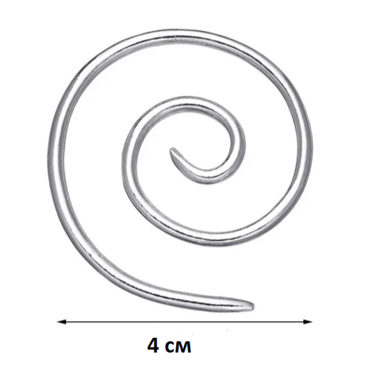 Спица спиральная многофункциональная (игла/маркер/булавка) для вязания 40мм металл Разные цвета (AKS)