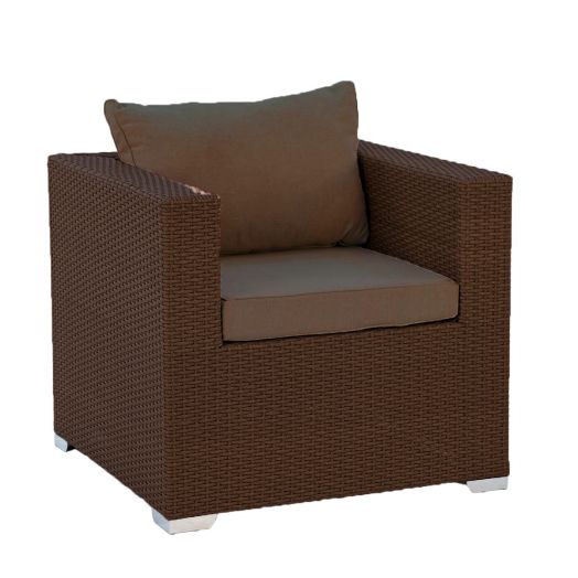 Кресло GRAND с комплектом подушек (Кофейный)