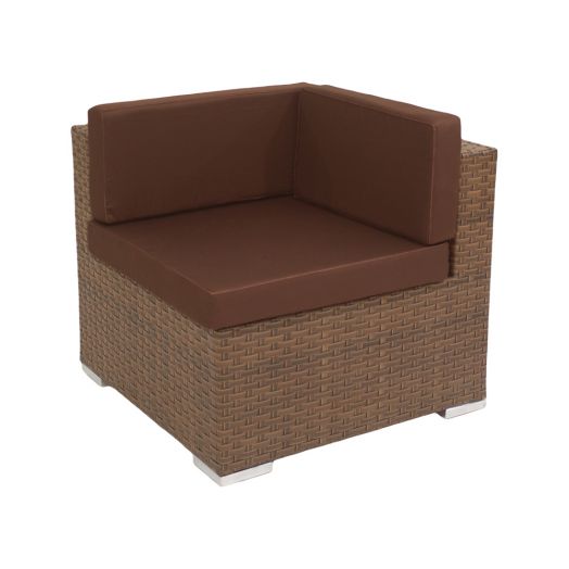 Кресло GRAND угловое с комплектом подушек (Кофейный)