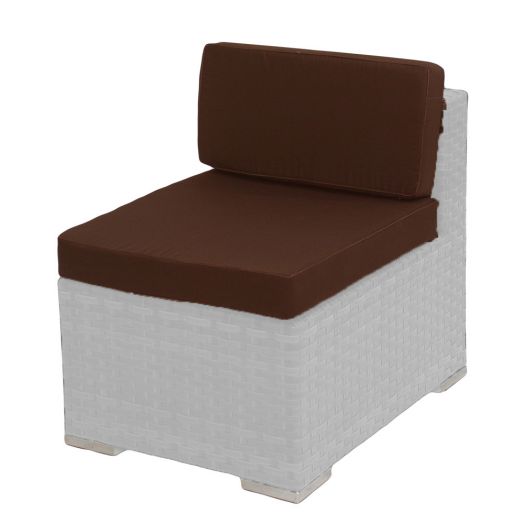 Кресло GRAND прямое с комплектом подушек (Белый)