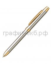 Ручка шариковая Penac ELE-SS синяя+красная+грифель+ластик silver/gold TF1602SG-GC10