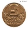 Финляндия 5 марок 1989 M