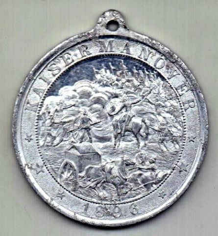 медаль 1896 Саксония Военные маневры