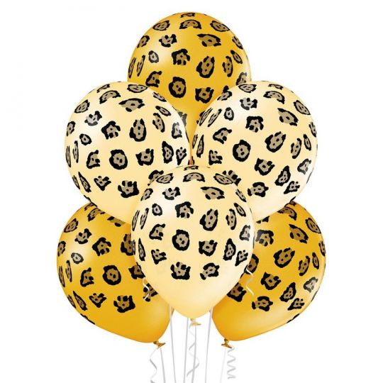Пятна леопарда шар латексный с гелием