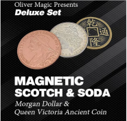 Монетный набор Magnetic Scotch & Soda (Morgan Dollar and Queen Victoria Ancient Coin) by Oliver Magic - Deluxe Set