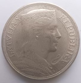 5 латов (Регулярный выпуск) Латвия  1931