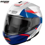 Шлем Nolan N100-6 Paloma N-Com, Бело-сине-красный