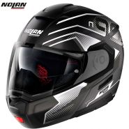 Шлем Nolan N90-3 Comeback N-Com, Бело-черный матовый