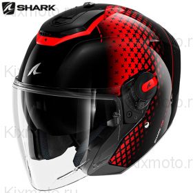 Шлем Shark RS Jet Stride, Черно-красный