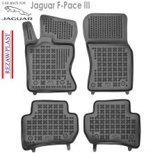 Коврики Jaguar F-Pace III от 2016 -  в салон резиновые Rezaw Plast (Польша) - 4 шт.