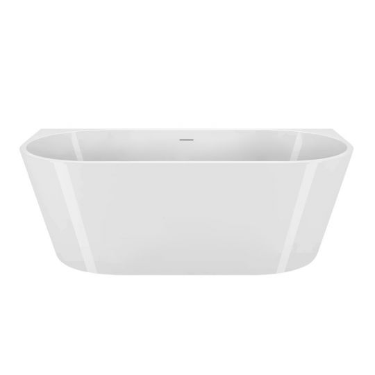 Пристенная акриловая ванна в комплекте со сливом-переливом BelBagno BB710-1400-750 ФОТО