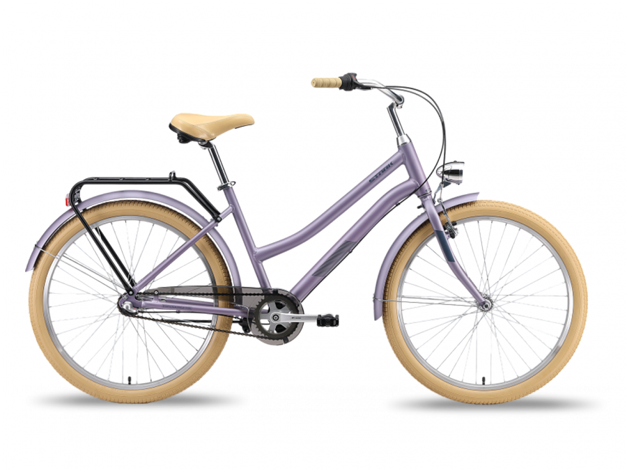 Городской велосипед Stark Comfort Lady 3-speed (2024) (Сиреневый Матовый Металлик)