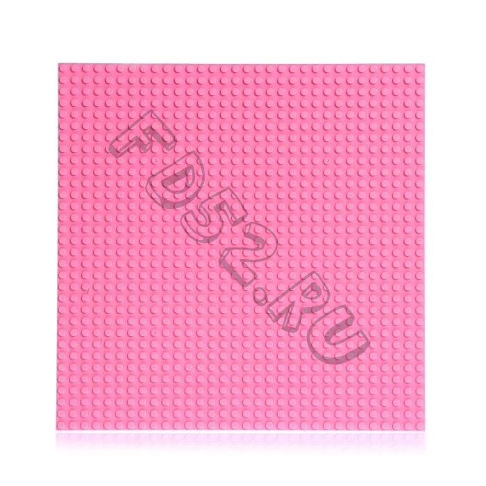Пластина-перекрытие для конструктора, 25,5 x 25,5 см, цвет розовый