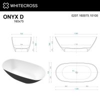 Ванна WHITECROSS Onyx D 160x75 0207.160075 схема 26
