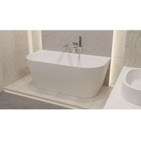 Пристенная ванна WHITECROSS Pearl B 155x78 0215.155078 из камня схема 22