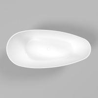 Черно-белая овальная ванна WHITECROSS Spinel A 150x70 0209.15007000 схема 2