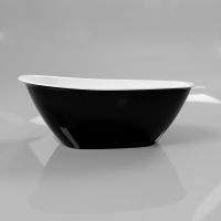 Черно-белая ванна WHITECROSS Spinel B 155x73 0210.15507300 со сливом по центру схема 3