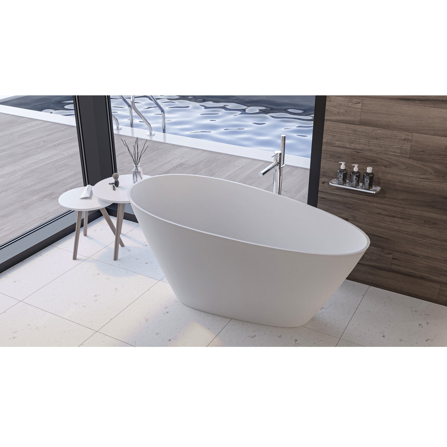 Отдельностоящая каменная ванна WHITECROSS Spinel C 150x70 0211.150070 схема 19