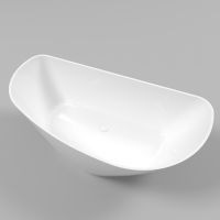 Асимметричная ванна WHITECROSS Topaz 170x80 0212.170080 из искусственного камня схема 1