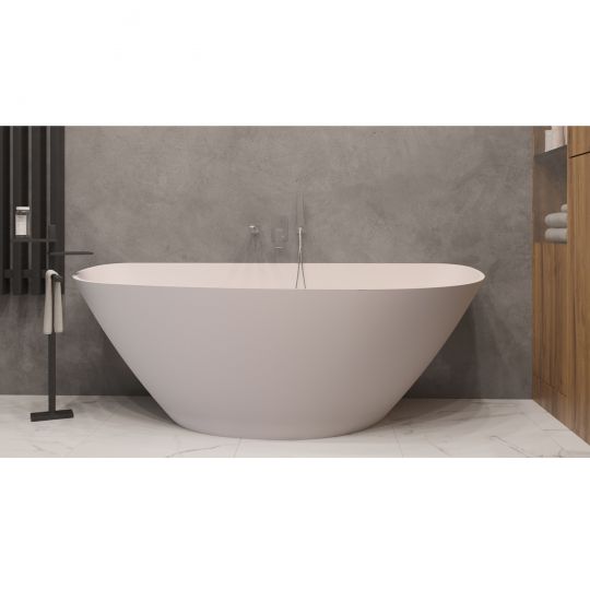 Асимметричная ванна WHITECROSS Topaz 170x80 0212.170080 из искусственного камня схема 12