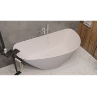 Асимметричная ванна WHITECROSS Topaz 170x80 0212.170080 из искусственного камня схема 13