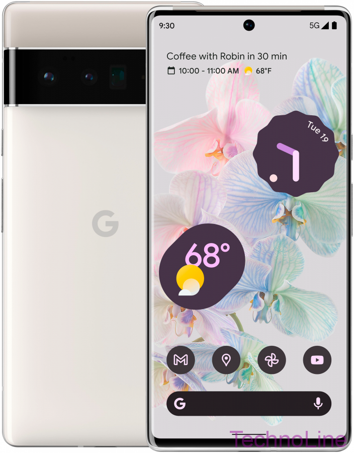 Смартфон Google Pixel 6 Pro 12/128 ГБ, nano SIM+eSIM, cloudy white