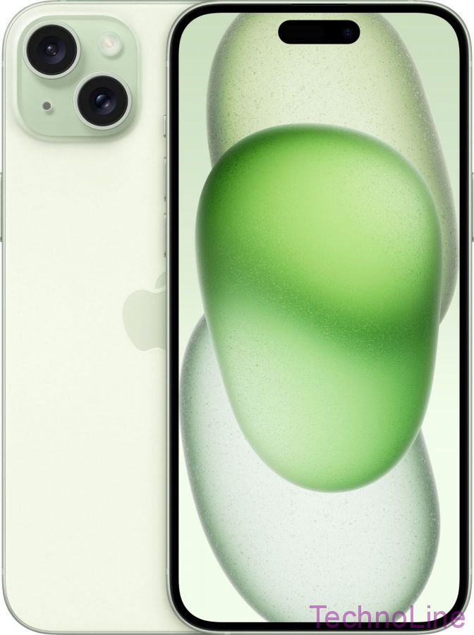 Смартфон Apple iPhone 15 Plus 128 ГБ, Dual: nano SIM + eSIM, зелeный EU